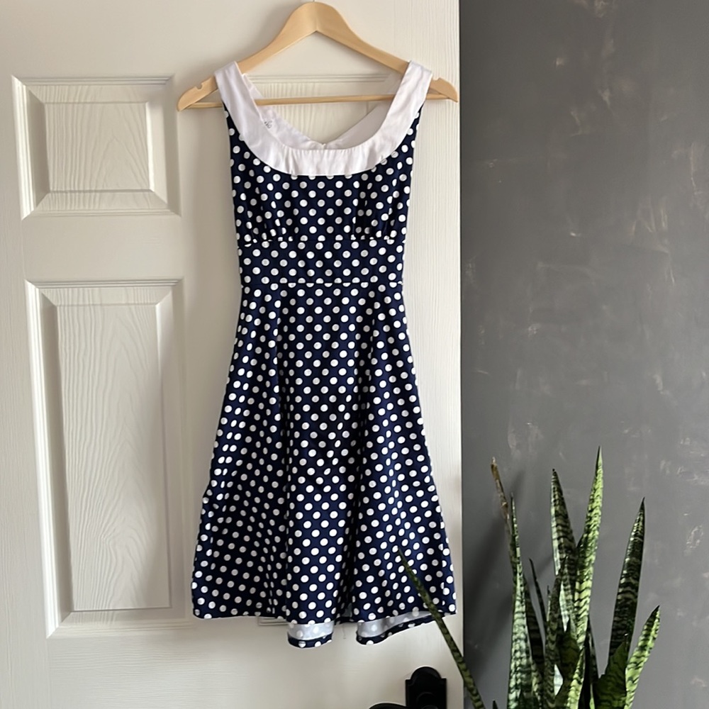 Polka-dot pin-up dress by Toronto designer Michelle Carey